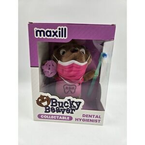 Maxill Bucky Beaver Collectible Dental Hygienist Limited Edition Plush Toy
